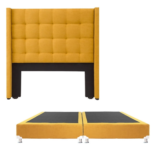 Base de Cama King Size Dicasa Titan Mostaza