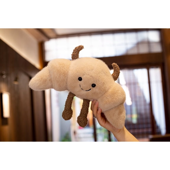 Plush Pillow Simulation Croissant Plush Toy Kawaii Funny Gift Creative Home Decoration Ornament emotional support plush