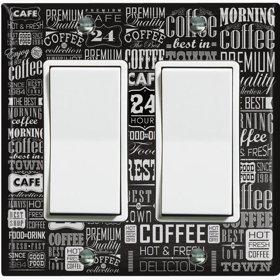 Metal Light Switch Plate Cover Cafe Diner Coffee Sign COF020