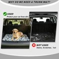 thumbnail image 5 of KUIFORTI Fish Camouflage Trunk Liners for Cars 29" x 39" Scratch-Proof Anti-Slip All Weather Trunk Protection Cargo Mat Rear Trunk Line for Daily Driving & Travel Use, 5 of 7