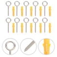 thumbnail image 6 of UNOMOR 12Pcs Fixing Hooks 304 Stainless Steel Eye Screws for String Lights and Jewelry Holders, 6 of 8