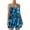 Sky Blue, variant on Hvot&aat Women's Summer Printed Loose Dress Adjustable Spaghetti Strap Tank Dress Pleated Flowy Sundress