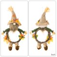 thumbnail image 4 of Nueva decoración de Acción de gracias temporada de cosecha Corona de Ratán de sombrero puntiagudo de lino Corona de Ratán de otoño Corona de Ratán, 4 of 5