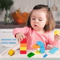 thumbnail image 4 of 74 Pcs Creative Building Blocks, Toddler Building Blocks Stacking Train with Storage Box, Educational Preschool Learning Toddler Toys Blocks Gift for Kids Boys and Girls, 4 of 10