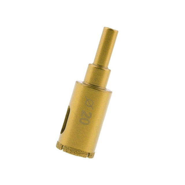 xinxixnxx 1 piece tool drill bit glass set ceramic tile Gold 20mm 1Set