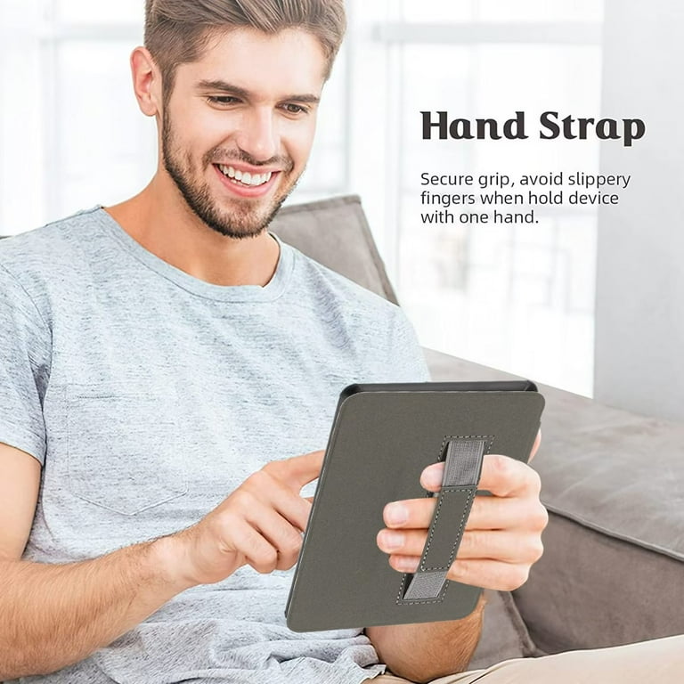 Smart Case with Hand Strap Soft Cover For  Kindle Paperwhite 5 11th  Gen