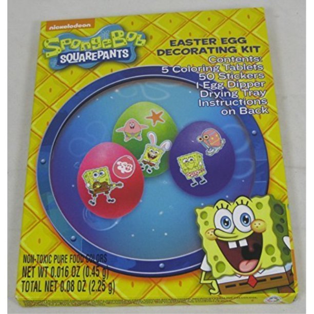 spongebob squarepants easter egg decorating kit (2pack) by nickelodeon