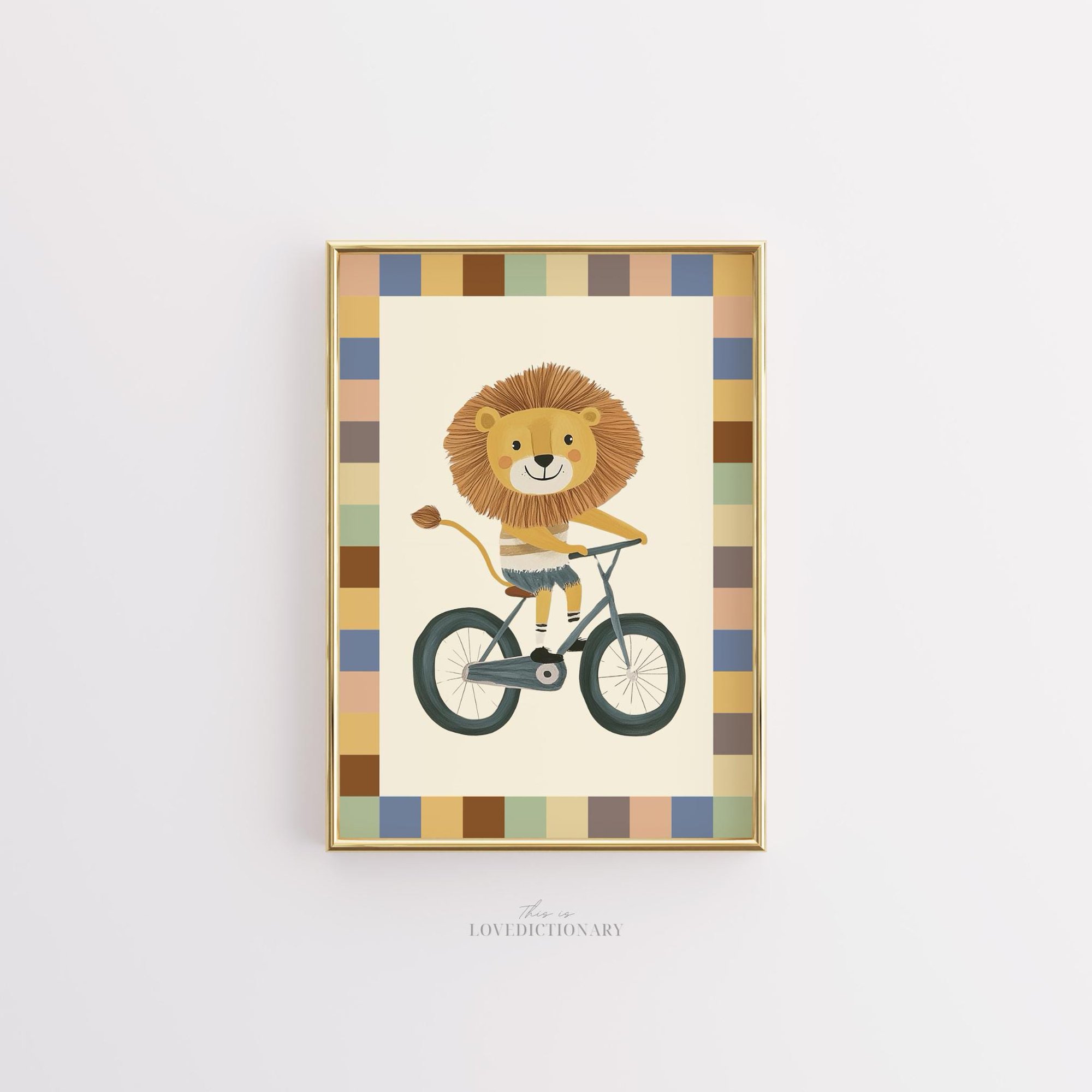 Nursery Wall Art For Kids Cute Illustration For Playroom Toddler Room Poster Baby Room Decor Whimsical Childrens Wall Print, Poster Only
