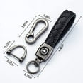 thumbnail image 2 of Leather Keychain for Mercedes Benz Key Chain Car Logo Key Chain Accessories Keyring with Logo (Mercedes Benz), 2 of 7