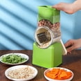 thumbnail image 3 of Rotary Cheese Grater - Manual Vegetable Slicer and Shredder with Handle, Strong Suction Base Efficient Slicing, 3 of 6
