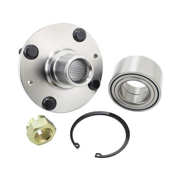Front Wheel Hub Assembly - Compatible with 2005 - 2011 Hyundai Accent 2006 2007 2008 2009 2010