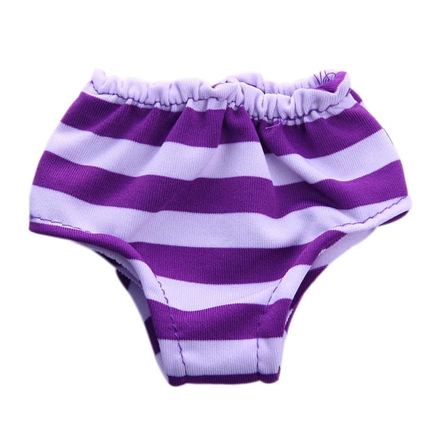Ropa de muñeca de moda Zulema calzoncillos pequeños braguitas a rayas 18 pulgadas