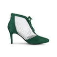 thumbnail image 3 of Unique Bargains Bottines à Talon Aiguille en Maille pour Femmes, 3 of 7