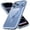Glacier, variant on JETech Magnetic Case for iPhone 18 Pro Max |Compatible with MagSafe, Solid Color TPU Frame (Black)