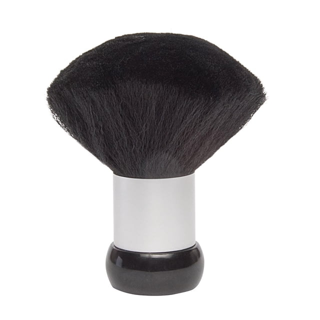 Plumero para cuello – Cepillo de barbería y salón para eliminar el pelo suelto del escote y las orejas después del corte de pelo, uso profesional y doméstico, cerdas de nailon suave, base vertical
