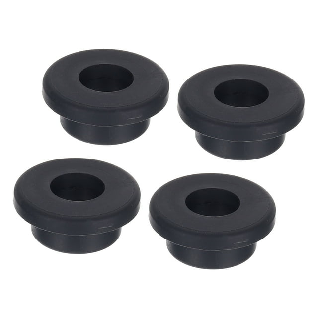 Unique Bargains Black Rubber Grommet 1.38 Inch OD 0.6 Inch ID, 4Pcs Seal Protection Cable Grommets Flexible Cable Pipe