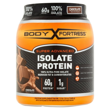 anybody with opinions about walmart whey? Body Fortress Super Advanced Isolate Protein contains a proprietary blend of fast, medium, and slow acting proteins that work together to deliver a sustained-release of amino acids*, plus a full dose of Betaine to support lean mass.*.