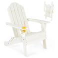 thumbnail image 1 of Silla Plegable Costway Adirondack Patio Resistente a la Intemperie Blanco, 1 of 10