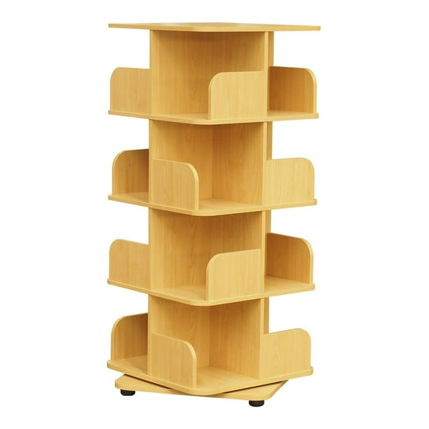 Pilaster Designs Hartwick 4tier Revolving Bookcase with 16 Shelves in