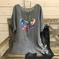 thumbnail image 2 of Black Summer Tops for Women T-Shirts Loose Fit V Neck Summer Graphic Tees for Women 2025, 2 of 5