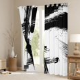 thumbnail image 3 of Erosebridal Retro Geometric Stripes Black Out Curtains,White Black Curtains Pack of 2 (42x63 Each) For Kids, 3 of 7