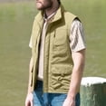 thumbnail image 4 of Purcolt Men's Vests Comfortable Casual Sleeveless Softshell Outdoor Jacket Loose Fit Full Zipper Vests for Fishing Cycling Skiing Vacation, 4 of 9