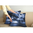 thumbnail image 2 of Ambesonne Ocean Throw Pillow Cover 2 Pack, Rain Clouds Storm Rays, 20", Blue, 2 of 5