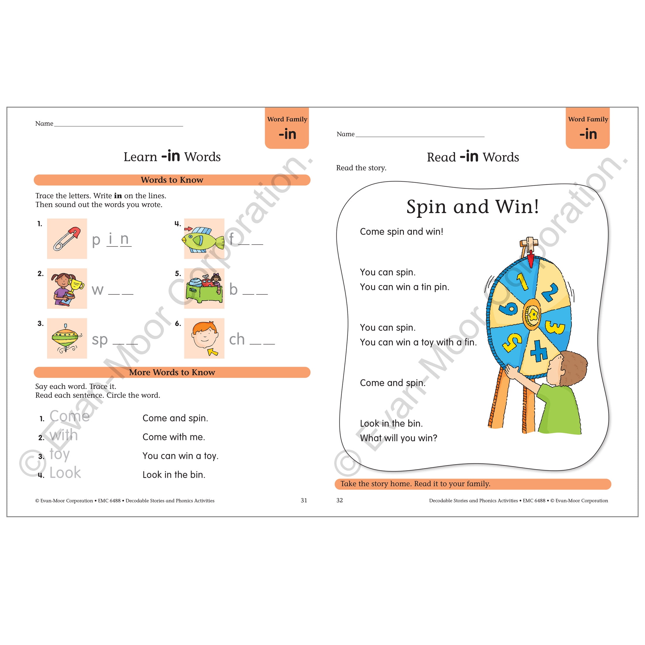 Decodable Stories And Phonics Activities, Book A, Grades K-1