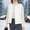White, variant on Women's Lightweight Down Vest Crewneck Button Down Packable Puffer Vest Ultra Light Slim Fit Sleeveless Waistcoat