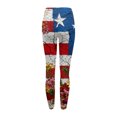 thumbnail image 5 of Womens 250th Anniversary Pajama Patriotic Star USA Flag Print Wide Leg Yoga Pants Elastic High Waist Casual Breathable Leggings, #01 Deep Red, XL, 5 of 5