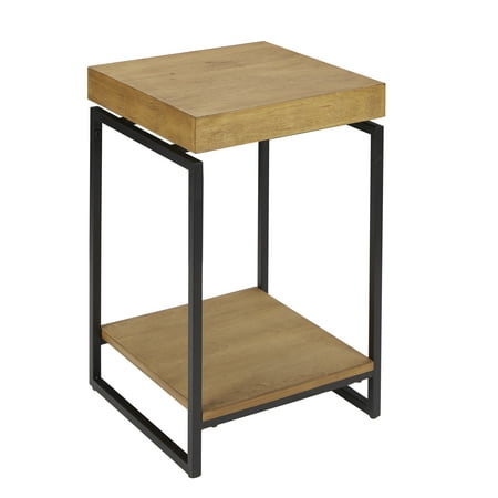 Better Homes &amp; Gardens Juno Natural Wood End Table With Shelf
