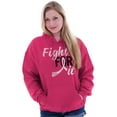 thumbnail image 3 of Fight For It Breast Cancer Aware Pink Hoodie Sweatshirt Women Brisco Brands S, 3 of 6