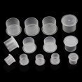 thumbnail image 3 of Recipiente para tinta de tatuaje copas para tinta de tatuaje plástico resistente 100 unidades fácil de limpiar base ancha para pigmento, 3 of 7