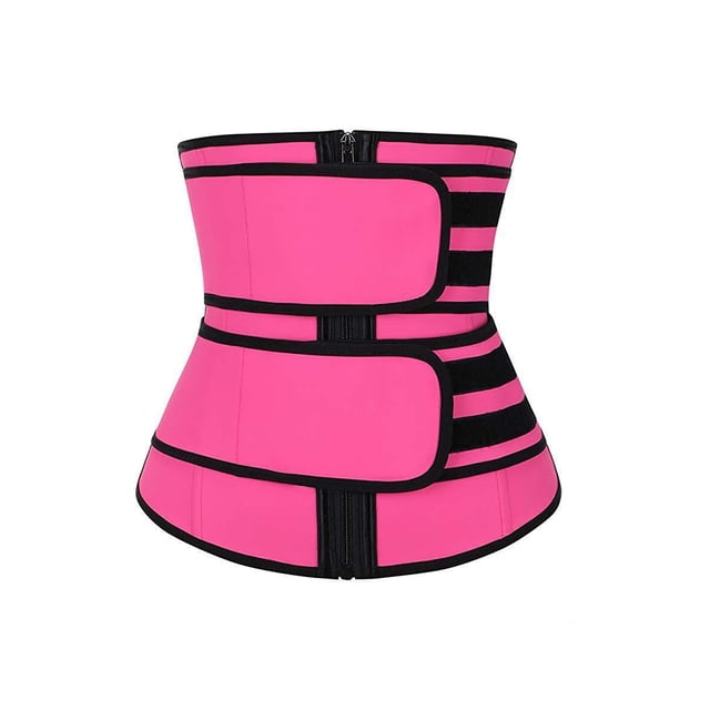 Entrenador de Cintura Seitruly Corsé de Entrenamiento Ajustable Rojo SG