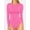 Blush, variant on Crew Neck Long Sleeve Bodysuits for Women Round Neck Fitted Tops,Size S-XXL