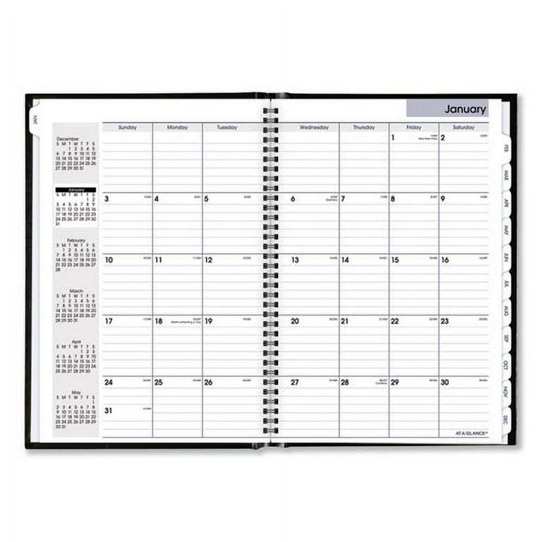 DayMinder Hard-Cover Monthly Planner, Ruled Blocks, 11.75 x 8, Black Cover, 14-Month (Dec to Jan): 2023 to 2025 DayMinder Hard-Cover Monthly Planner, Ruled Blocks, 11.75 x 8, Black Cover, 14-Month (Dec to Jan): 2023 to 2025