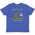 thumbnail image 3 of Inktastic Rhino That My Grandpa Loves Me with Cute Rhinos Youth T-Shirt, 3 of 5