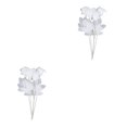 thumbnail image 4 of Injueey Rosas de poliéster Centros de de Halloween Decoración de fiesta en blanco y negro Type1 NO1, 4 of 6