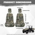 thumbnail image 7 of KUIFORTI Green Camouflage UTV Seat Covers Seats Cover with Headrest Covers Compatible with Rhino 700 660 450 2004-2021 Anti-Scratch Easy to Install Outdoor Seat Cover Set, 7 of 7