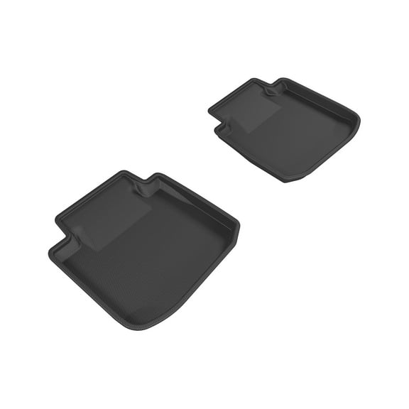 3D MAXpider Second Row Custom Fit Floor Mat for Select Subaru Legacy/Outback Models - Kagu Rubber (Black)