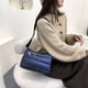 thumbnail image 3 of Bolso cruzado de nailon de Color puro con rayas acolchadas Retro, bolso pequeño de invierno para mujer, 3 of 5