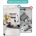 thumbnail image 4 of Soporte para papel de cocina, colgador de pañuelos adhesivo, dispensador de papel higiénico, armario de almacenamiento, servilletero, accesorios de baño, 4 of 5