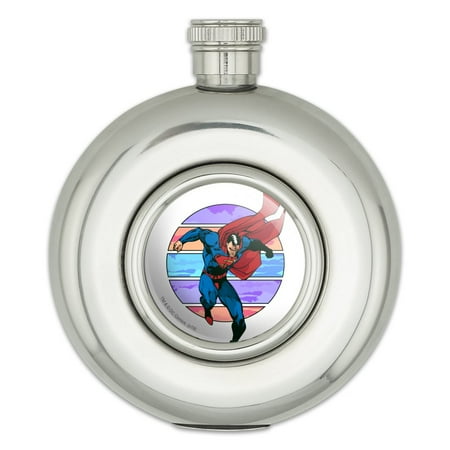 

Superman Three Color Sky Round Stainless Steel 5oz Hip Drink Flask