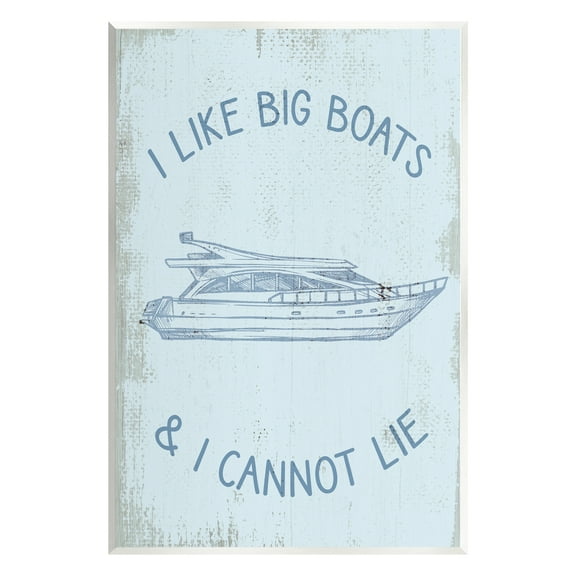Stupell Industries Funny Rustic Big Boats Transportation Painting Unframed Art Print Wall Art, 10 x 15