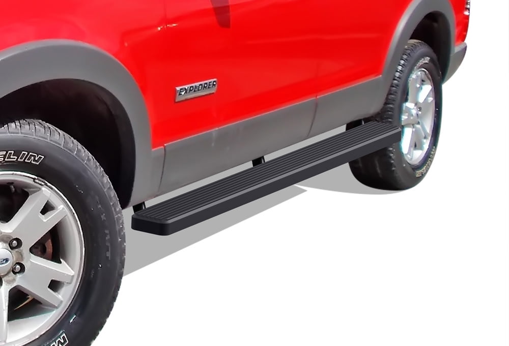 APS iBoard Running Boards 5 inches Matte Black Compatible with Ford