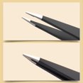 thumbnail image 3 of Pinzas Diodiva, paquete de 2, acero inoxidable, punta inclinada y punta fina, 3 of 7