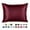 Burgundy, variant on Luxury Satin Pillowcase for Hair and Skin Queen Satin Pillowcase with Zipper, Camel (2 per Pack) - Blissford