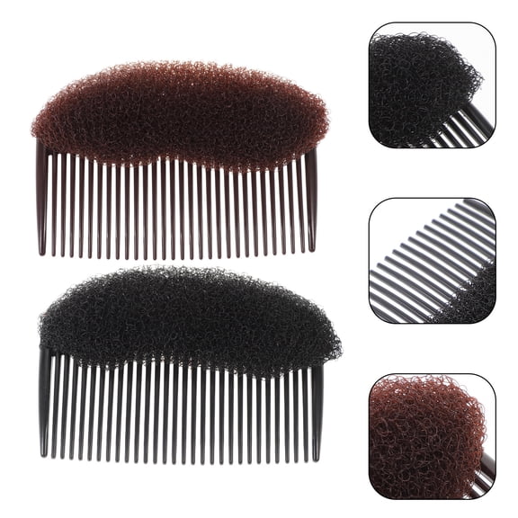 ELAYARD 4Pcs Assorted Color Volume Insert Hair Comb Bun Maker Insert Hair Accessories