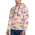 thumbnail image 3 of Balery Dinosaur Pattern Mens Hoodie Kangaroo Pocket Hoodie Pullover Hooded Sweatshirt Ideal for Daily Wear Travel and Home-Medium, 3 of 7