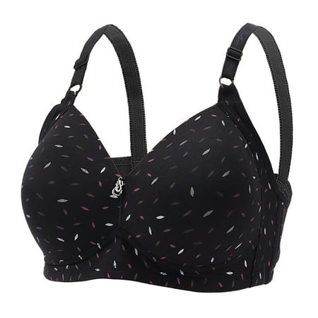 Fsqjgq Womens Underwear Sports Bras for Women Adhesive Bras Comfortable Sexy Large Medium And Old Age Comfortable No Steel Ring Cotton Bra Bandeau Push Up Bras Full Coverage Bralette Bras Corsets